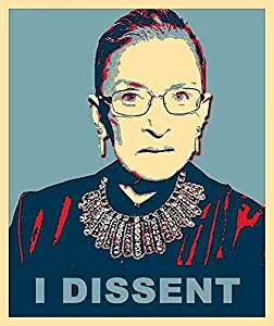 MAGNET Notorious Rbg I Dissent Magnet Decal Fridge Metal Magnet Window Vinyl 5"