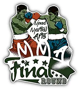 Magnet Mixed Martial Arts Final Round MMA Window Truck Car Vinyl Flexible Magnet Magnetic Bumper Sticker 4" x 5"