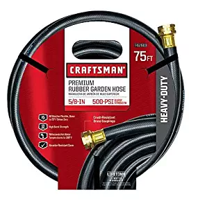 Craftsman Garden Hose 75 ' X 5/8 " Rubber Premium 500 Psi