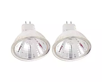 (Pack Of 2) 10 Watt MR11 12 Volt Precision Halogen Reflector Fiber Optic Light Bulb 10W 12V