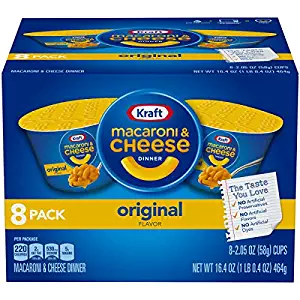 Kraft Easy Mac Original Flavor Macaroni and Cheese Dinner Cups, 16.4 Ounce (8 count)