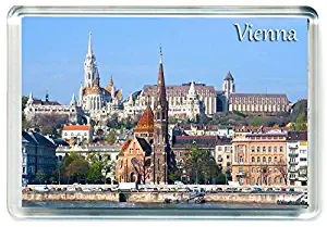 J197 Vienna Jumbo Refrigerator Magnet Austria Travel Fridge Magnet