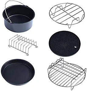 6 Pcs 8 Inch Air Fryer Accessories for Gowise Phillips and Cozyna or More Brand, Applicable to 5.2QT - 5.8QT Air Fryer