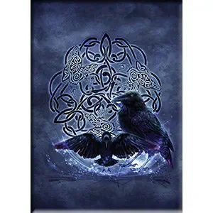 Ashwood Brigid Celtic Raven, Officially Licensed Original Artwork, Premium Quality MAGNET - 2.5" x 3.5"