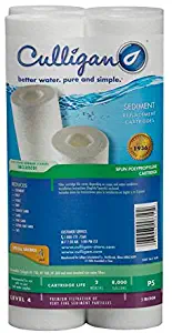 Culligan P5-4PK P5 Whole House Premium Water Filter, 8,000 Gallons, Value 4-Pack, White, 4 Pack