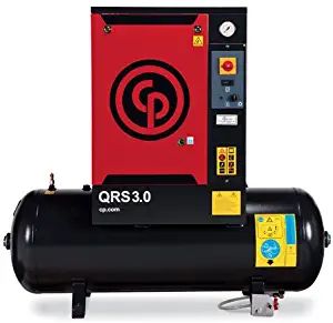 CP COMPRESSORS 4152010167 - Tank Mount Screw Air Compressor - Stainless Steel, Stationary, Electric Motor, Not Oilless, 60 gal Tank Capacity, Horizontal, 3 hp, 150 psig, 230 V, 8.5 cfm