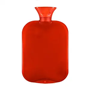 Red Transparent Hot Water Bottle 2l water bottle by Fashy