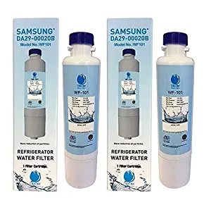 Replacement Water Filter Cartridge for Samsung Refrigerator Models RF23J9011SR / RF26J7500SR/AA (2 Pack)