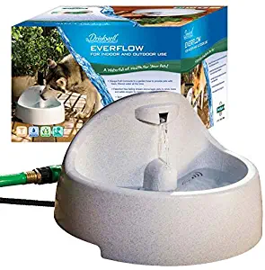 PetSafe Drinkwell Everflow Indoor/Outdoor Dog and Cat Water Fountain, Pet Drinking Fountain, 192 oz. Water Capacity