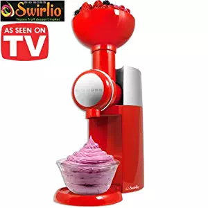 Big Boss 9249 Swirlio Frozen Fruit Dessert Maker, Red/Silver