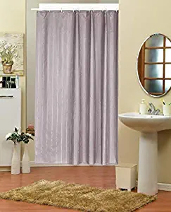 Fabric 47 x 72 Stall/Standing Hotel Quality Solid Color Shower Curtain for Bathroom (Cortinas de Baño) for Modern bathrooms. Durable, Quick Drying,Eco Friendly Water Repellent & Odorless Gray