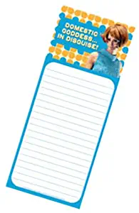 Retro Sixties Magnetic Memo Note Pad - Domestic Goddess in Disguise!