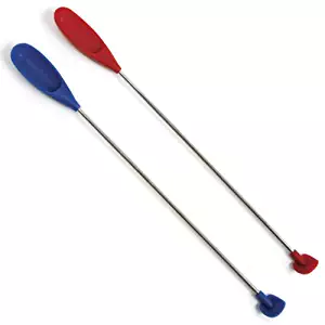  Norpro Silicone Last Drop Spatula, Quantity 2 per order,(Assorted Colors) 