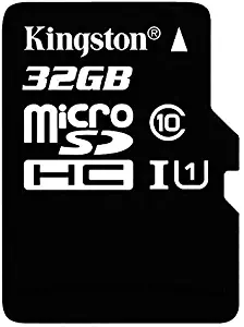 SanFlash Kingston 32GB React MicroSDHC for BLU Dash C Music with SD Adapter (100MBs Works with Kingston)