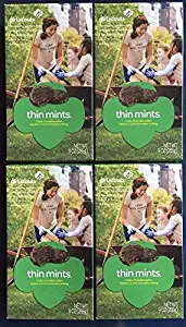 Girl Scout Thin Mints Cookies, 9 Oz(4 Boxes)