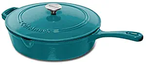 Cuisinart Cast Iron Chicken Fryer, Teal, 12"