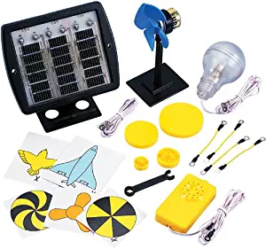 Elenco Deluxe Solar Educational Kit | 3 X 1.5 Volt Solar Cells | 5 Volt DC Motor | Experiment with Solar Power | Study Alternative Energy