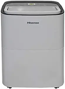 Hisense DH5019K1G 50 Pint 2-Speed Dehumidifier Energy Star (1,000 Sq. Ft. Coverage) (Renewed)