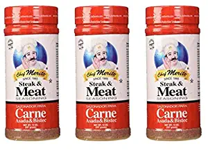 Chef Merito Carne Asada Meat Seasoning, 14 Ounce (Pack of 3)