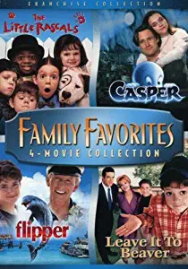 Family Favorites 4 Movie Collection (The Little Rascals / Casper / Flipper / Leave it to Beaver)