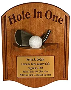 Eureka Golf Products Hole-in-One Plaque with Iron & Free Engraved Plate