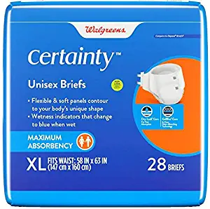 Walgreens Certainty Fitted Briefs Maximum Absorbency