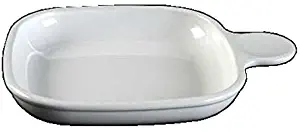 Corning Ware White Coupe Snack It ( 6 3/4" Square ) ( P-185-B )
