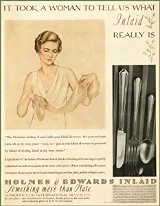 Beautiful Artwork in 1930 Holmes and Edwards Silver Company Advertisement Original Paper Ephemera Authentic Vintage Print Magazine Ad/Article