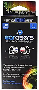 Earasers Musicians Hi-Fi Plugs (Large with stashcan)