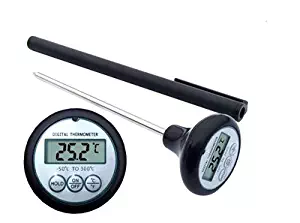 ETHMEAS Instant Read Fast Digital Meat and Cooking Food/ Kitchen /Restaurant /BBQ Electronic Food Thermometer-black