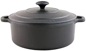 Paderno World Cuisine 6.25 Inch Black Round Dutch Oven