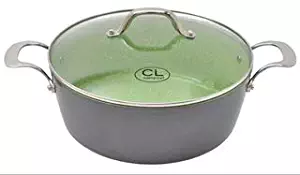 Catering Line Natura Pan | 100% Nontoxic, Natural Nonstick Ceramic Coating, Oven and Dishwasher Safe, For Gas, Electric, and Induction Stovetop (8 Quart Casserole)