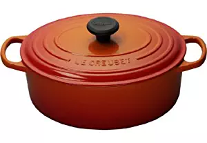 Le Creuset Signature Enameled Cast-Iron 5-Quart Oval French (Dutch) Oven, Flame