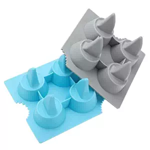 1 X Silicone Freeze Ice Tray Shark Fin Bar Cube Drink Party Maker Mould Mold Pan by Exciting