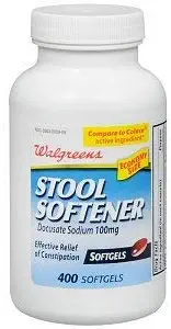 Walgreens Stool Softener Softgels, 400 ea