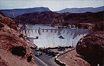 Hoover Dam and Lake Mead Las Vegas, Nevada NV Original Vintage Postcard