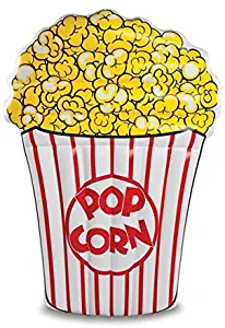 BigMouth Inc. Giant Popcorn Pool Float, Funny Inflatable Vinyl Summer Pool or Beach Toy, Patch Kit Included