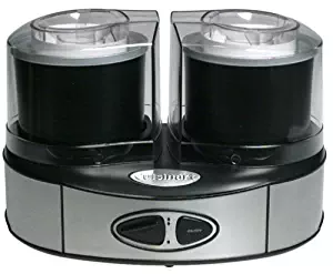 Cuisinart ICE-40BK Flavor Duo Ice Cream, Frozen Yogurt, and Sorbet Maker