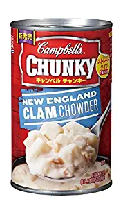 Campbell's Chunky New England Clam Chowder 18.8 oz (Pack of 12)