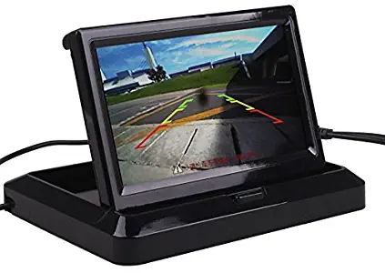 Car Truck Vehicle Small Mini Digital 5 Inch Monitor Screen Flip Down Folding Foldable by HitCar