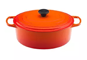 Le Creuset Signature Enameled Cast-Iron 6.75 Quart Oval French (Dutch) Oven, Flame