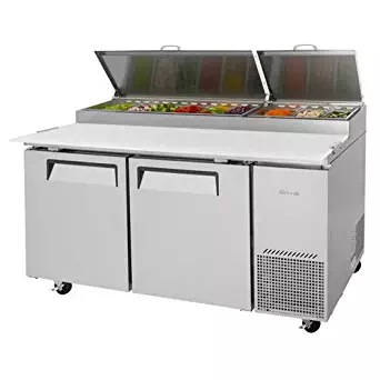 Turbo Air Pizza Prep Table - Forced Air Refrigeration - TPR-67SD