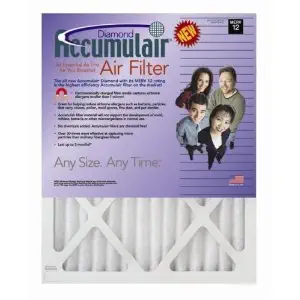 30x30x1 (Actual Size) Accumulair Diamond 1-Inch Filter (MERV 13) (4 Pack)