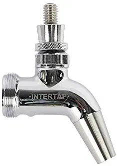 Intertap D1210 Forward Sealing Beer Faucet (Stainless Steel),Small