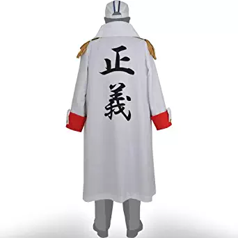 One Piece Costume- Three Admiral Coat for Teen/Mens (One Size)
