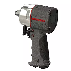 AIRCAT 1076-XL Kevlar Composite Compact Impact Wrench, 3/8", Silver & Grey