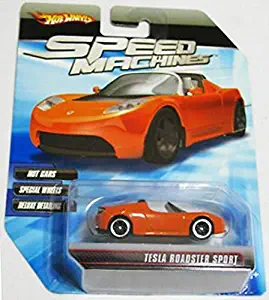 Hot Wheels Speed Machines Tesla Roadster Sport ORANGE 1:64 Scale