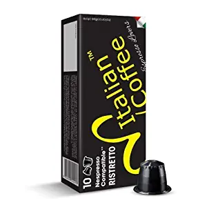 100 Nespresso compatible Italian Expresso capsules DELICITALY (Ristretto)