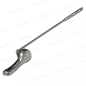 Universal Toilet Tank Flush Lever, with Metal Nut, Chrome Finish Handle, Fits Most Toilets