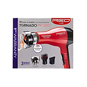 RED by KISS Tornado Pro 2000 Hair Blow Dryer BD08N